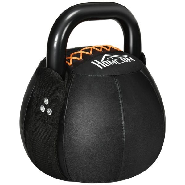 HOMCOM Kettlebell mit Griff schwarz 20L x 20B x 24H cm