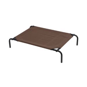 PawHut Hundebett inklusive Ersatzbezug kaffeebrauner und grauer Bezug 130 x 80 x 20 cm (LxBxH)