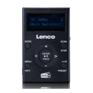 Lenco PDR-011BK DAB+/FM-Taschenradio  MP3