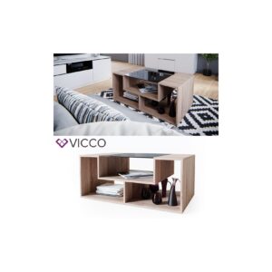 VICCO Couchtisch Gabriel Sonoma Eiche 100cm Sofatisch Kaffeetisch Beistelltisch