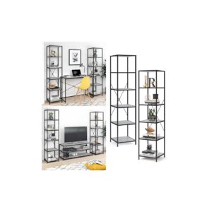 VICCO Loft Set Fyrk Standregal Bücherregal Fernsehtisch Sideboard Wandregal Holz