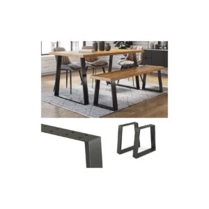 Vicco Loft Tischkufen Trapez 42cm Tischbeine Tischgestell Couchtisch Möbelfüße