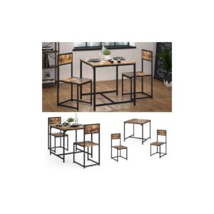 Vicco Essgruppe Sitzgruppe Küchentisch Set Fyrk Esstisch 80x80cm 2 Küchenstühle