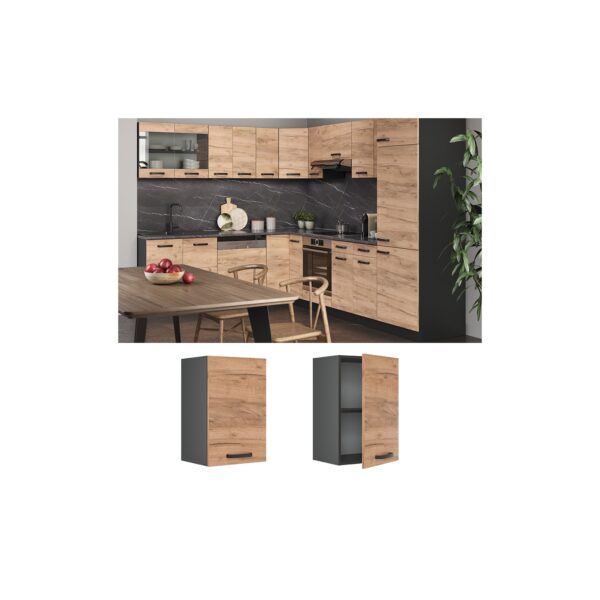 VICCO Küchenschrank Hängeschrank 40 cm R-Line Anthrazit