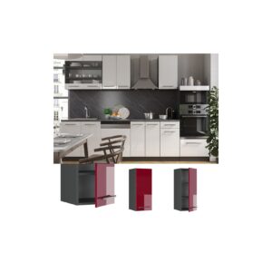 VICCO Hängeschrank 30 cm Bordeaux Hochglanz Küchenschrank Oberschrank Küchenzeile Fame-Line