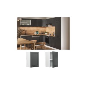 Vicco Hängeschrank Küchenschrank Küchenzeile Landhaus R-Line 40 cm Weiß-Anthrazit