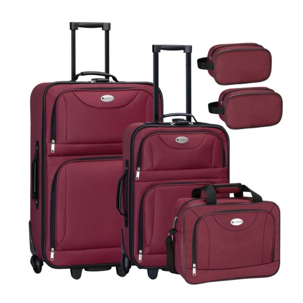 Juskys Trolley Reisekoffer Set Athen 5 teilig - 60 L