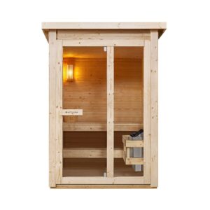 Artsauna Outdoor Sauna Varberg 145 x 150 cm mit 4