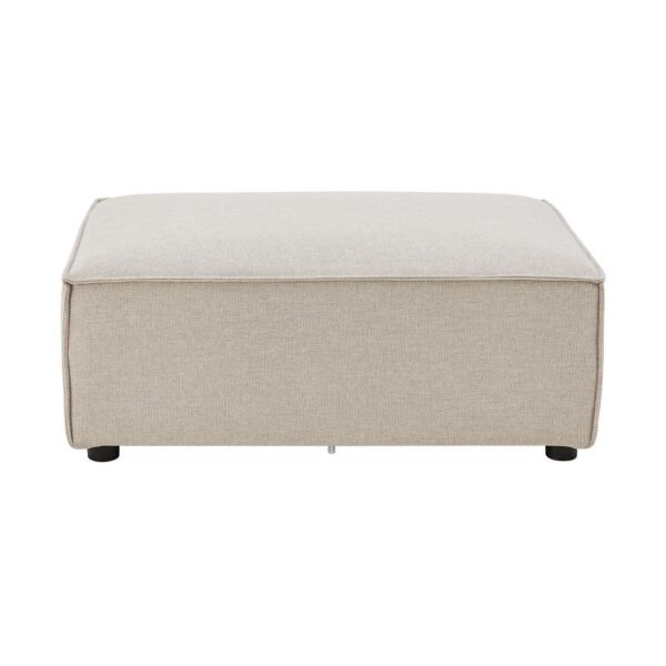 Juskys modulares Sofa Domas in Stoff Beige - Ottomane - individuell kombinierbar