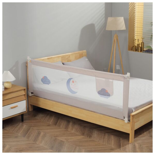 Baby Vivo höhenverstellbares Bettgitter 180 x 65 cm - Grau