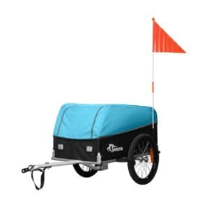 SAMAX Lastenanhänger / Fahrradanhänger für 40 Kg / 120 Liter in Blau - Color Edition