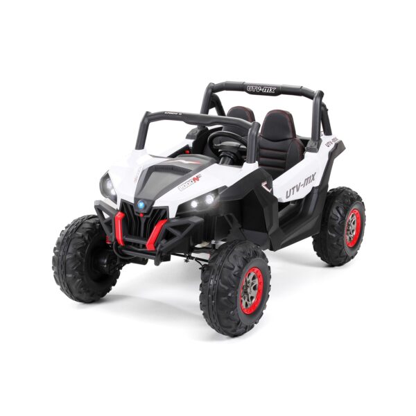 Kinder-Elektroauto UTV Buggy MX Allrad 4x4 (Schwarz Weiß)