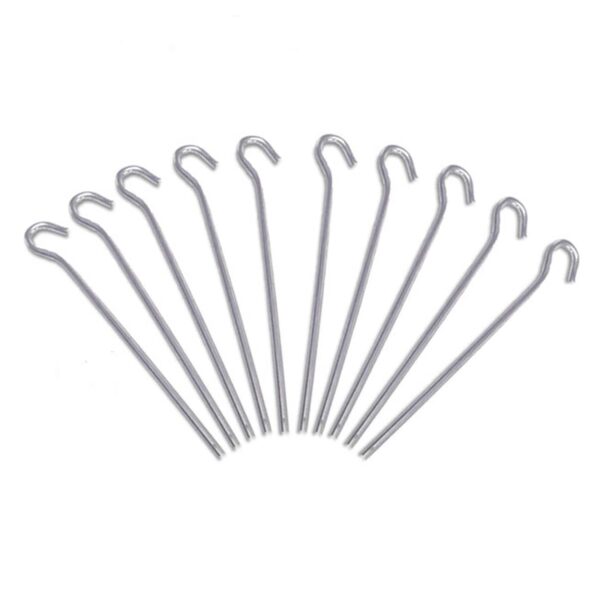 10 x Alu Heringe 18 cm Felsnagel - Zelt Hering Erdnagel 5 mm Nägel 10 g leicht