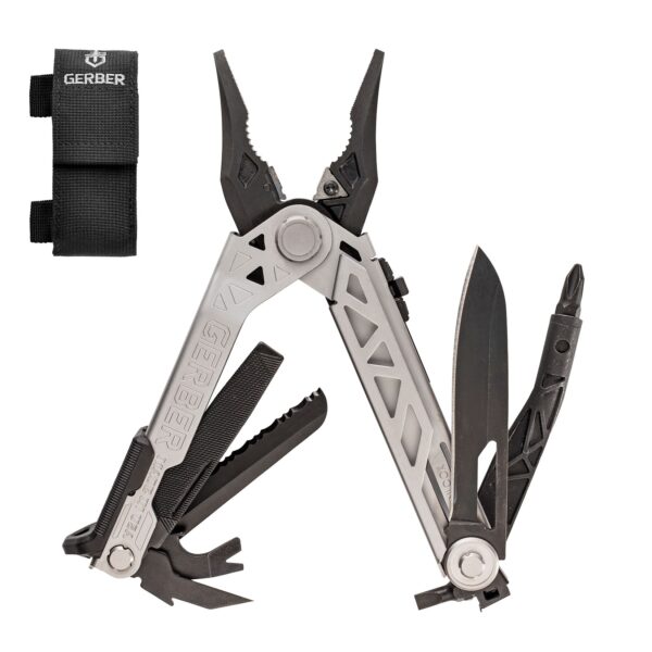 GERBER Multitool Center Drive Schraubendreher Tool Wechselbit Etui 7 Funktionen