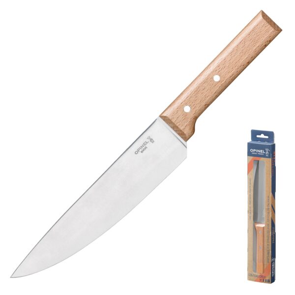 OPINEL Parallele Chefmesser - Küchenmesser Kochmesser Fleisch Messer Holzgriff