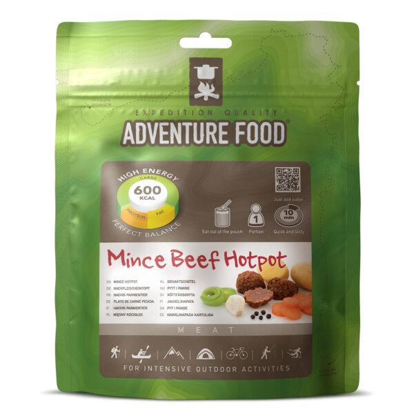 ADVENTURE FOOD Mince Beef Hotpot Outdoor Mahlzeit Trekking Essen Not Nahrung