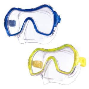 SALVAS Tauch Maske Drop Sr Schnorchel Schwimm Brille Anti Beschlag Erwachsene Farbe: gelb