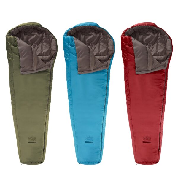 GRAND CANYON Winter Mumien Schlafsack Fairbanks 190 Biwak 3 Jahreszeiten -21°C Farbe: Capulet Olive