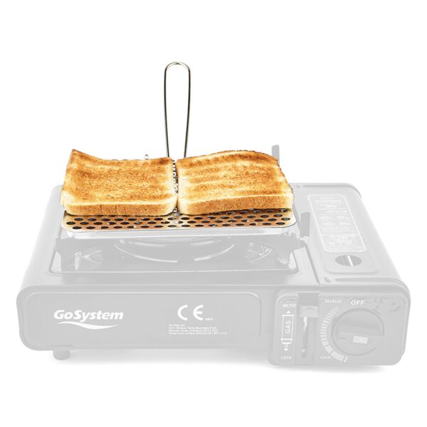 BRIGHT SPARK Camping & Outdoor Toaster Für Gas & Benzin Kocher Faltbar Edelstahl