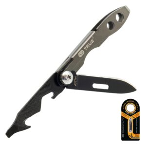 TRUE UTILITY Taschenmesser Tweezer Mini Multi Tool Klappmesser Schlüsselanhänger