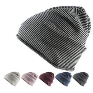 GOLDEN GOAT Barrow Strickmütze Beanie Unisex 100 % Kaschmir Mütze Farbe: Storm Grey/Dove Grey