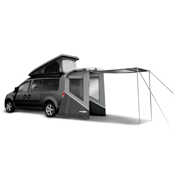 BRUNNER Heckzelt Pilote Caddy 5 Mini Camper Bus Vor Zelt SUV Heck Klappe Camping