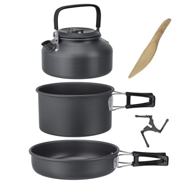 BRUNNER Camping Kochset Packpot Ultralite 18 Geschirr Topf Pfanne Kessel Alu