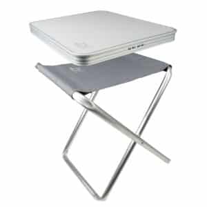 BO-CAMP Mini Alu Klapphocker Camping Tisch Angel Hocker Falthocker Sitz klappbar