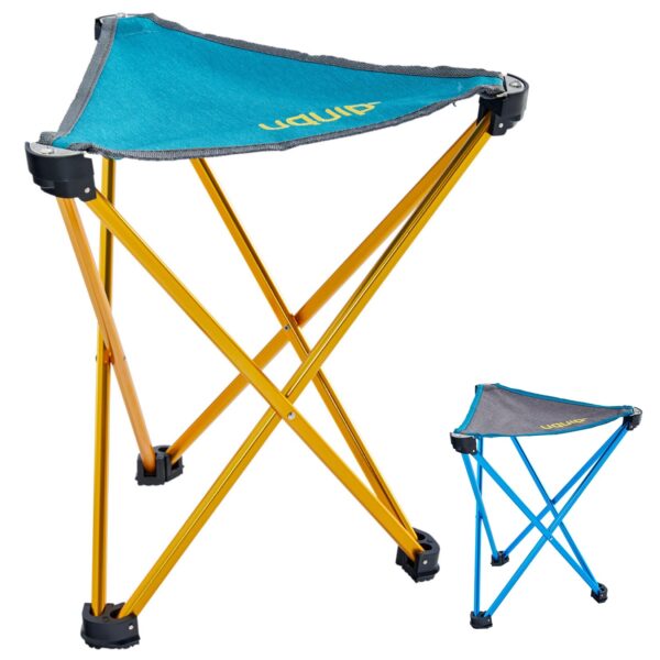 UQUIP Leichtgewichtshocker Trinity L Mini Dreibein Hocker Campinghocker 150 kg Farbe: Blue/yellow