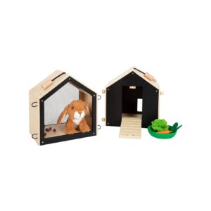 Smallfoot Hasenstall braun Puppenhaus