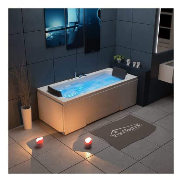 TroniTechnik® Whirlpool Badewanne IOS 170cm x 75cm inkl. Spülfunktion