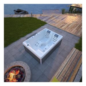 Tronitechnik® Outdoor Whirlpool Spa ELBA  weiß 210cm x 150cm mit Heizung