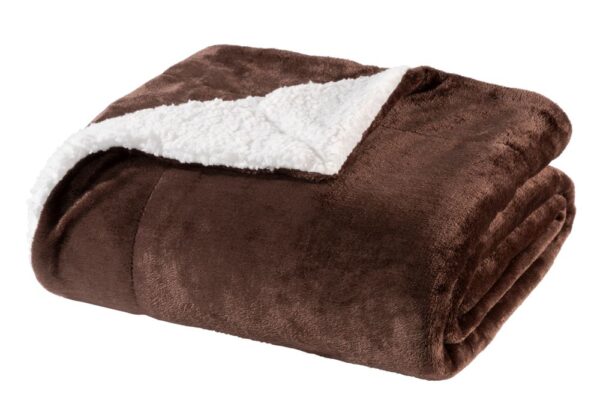 WOHNWOHL® Flauschige Sherpa Kuscheldecke • Mikrofaser Wohndecke • Fleecedecke als Sofaüberwurf • Sofadecke/Tagesdecke/Wohnzimmerdecke • Teddyfleece Decke für Bett und Sofa