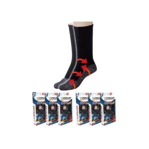 Best Direct® Thermosocken mit Aluminiumfaser - Wintersocken Stepluxe Anti Cold Socks 6er Pack