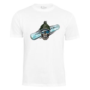 Cotton Prime® T-Shirt Skull on Snowboarding