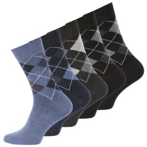 Cotton Prime® 10 Paar Baumwoll Socken Karo Classics