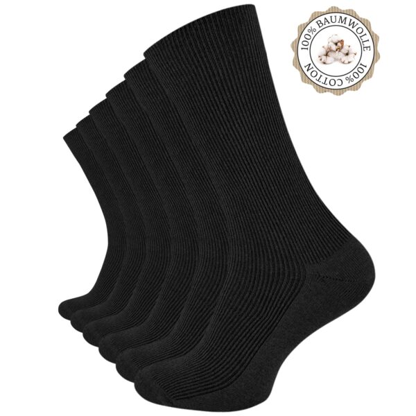 Clark Crown® 6 Paar 100% Baumwoll-Socken