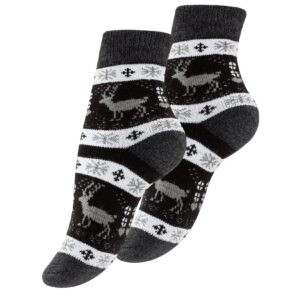 Yenita® 4 Paar Damen Thermosocken mit Innenfutter