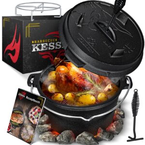 KESSER® Dutch Oven Set BBQ Feuertopf Schmortopf