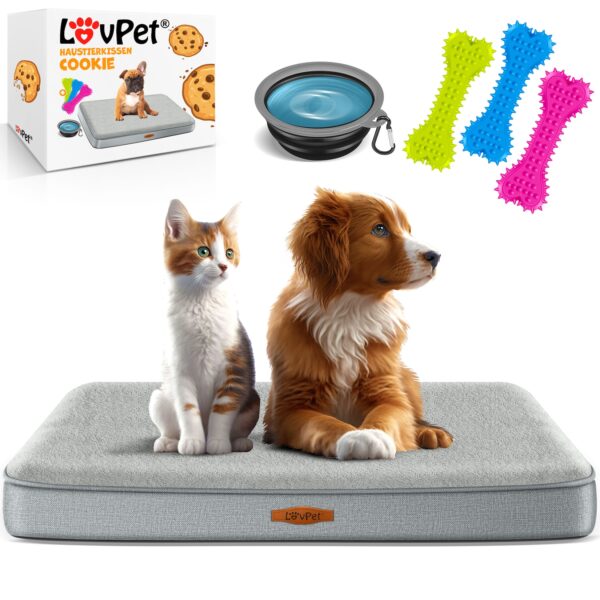 LovPet® Hundebett orthopädisches Hundekissen Hundekorb Cookie