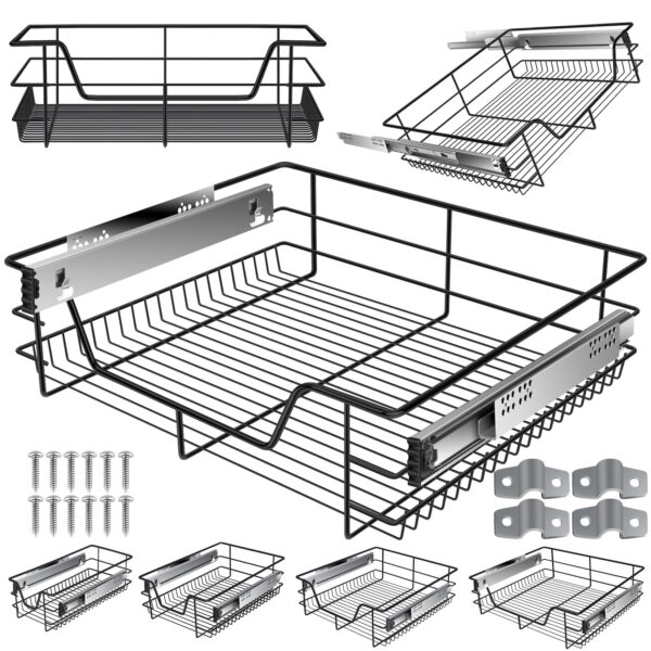 KESSER® Teleskopschublade ? Küchenschublade ? Küchenschrank ? Korbauszug ? Schrankauszug ? Vollauszug ? Schublade