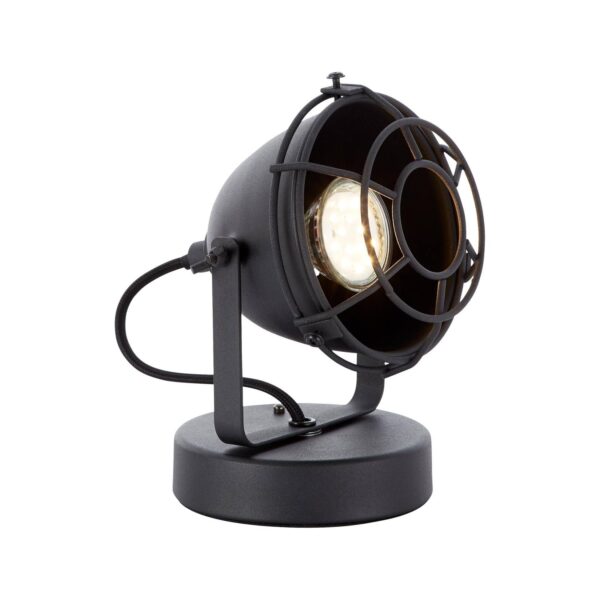 BRILLIANT Lampe Carmen Tischleuchte schwarz korund   1x PAR51