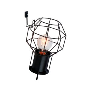 BRILLIANT Lampe Siza Wandleuchte Zuleitung schwarz   1x A60