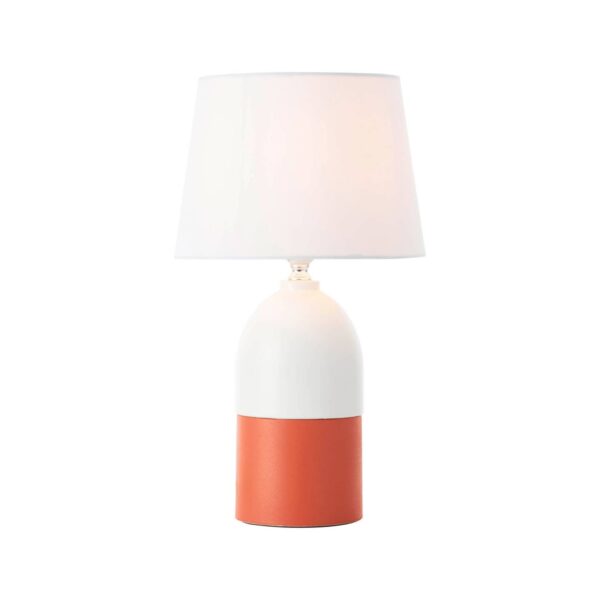 BRILLIANT Lampe Margaux Tischleuchte terracotta/weiß   1x A60