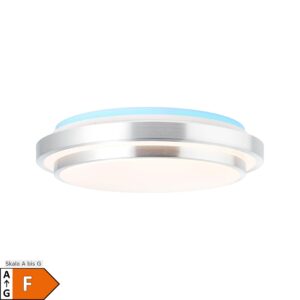 BRILLIANT Lampe Vilma LED Deckenleuchte 52cm weiß-silber   1x 32W LED integriert