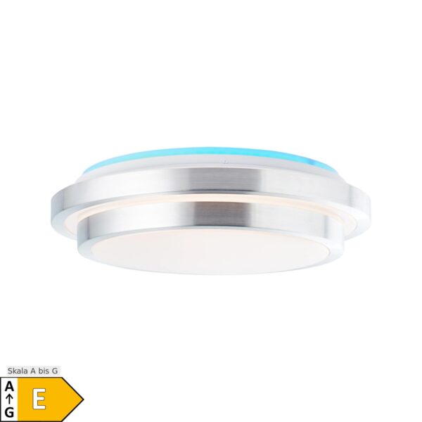 BRILLIANT Lampe Vilma LED Deckenleuchte 41cm weiß-silber   1x 24W LED integriert