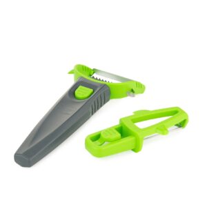 BÖRNER Multi Peeler 3er Set   Garnierschäler   Grün/Grau