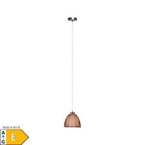 BRILLIANT Lampe Relax Pendelleuchte 20cm bronze/chrom   1x A60