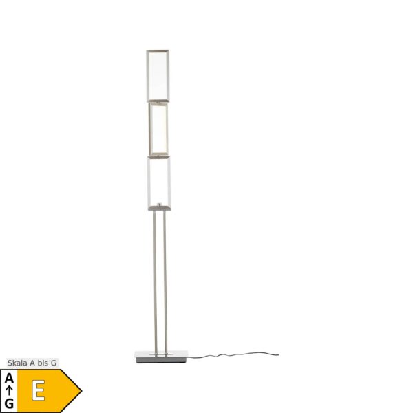 BRILLIANT Lampe Tunar LED Standleuchte 3flg alu   1x 24W LED integriert