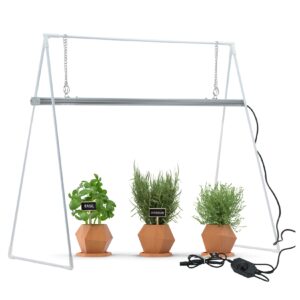 Parus by Venso Grow Light Duo mit Stativ LED Pflanzenlampe Vollspektrum 20W Anzuchtlampe LED Pflanzenleuchte für Gemüse